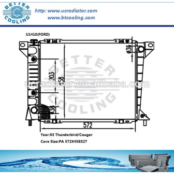 Алюминиевые радиаторы на продажу / Ford Thunderbird / Couger 93 OEM: E9SZB F2SZA F2SZC